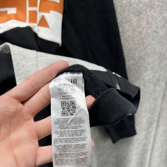 Guess Sweater Women 18 Black White Full Zip Hoodie Full Zip Jacket Spell out VTG - Picture 4 of 12